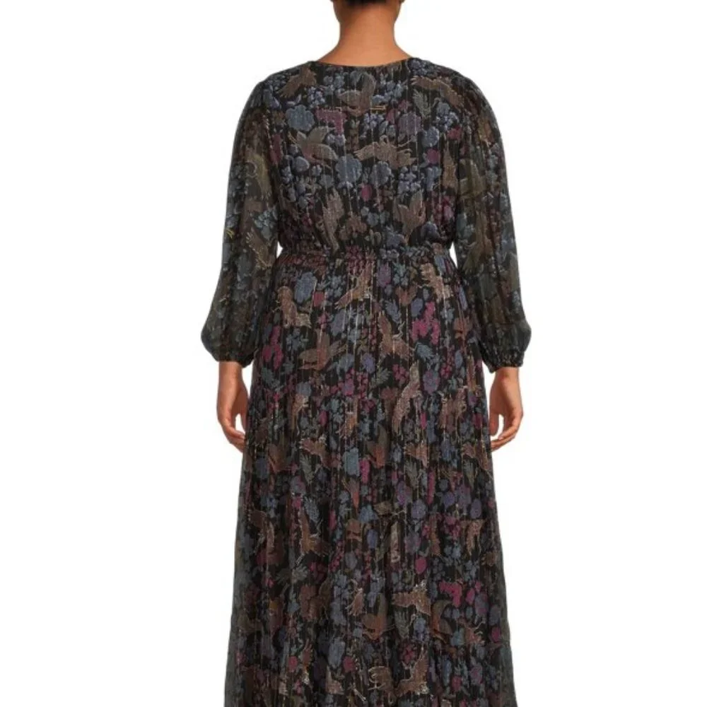 Romantic Gypsy Floral Tiered  Maxi Dress Szs 2X 3X NWT - Picture 2 of 4